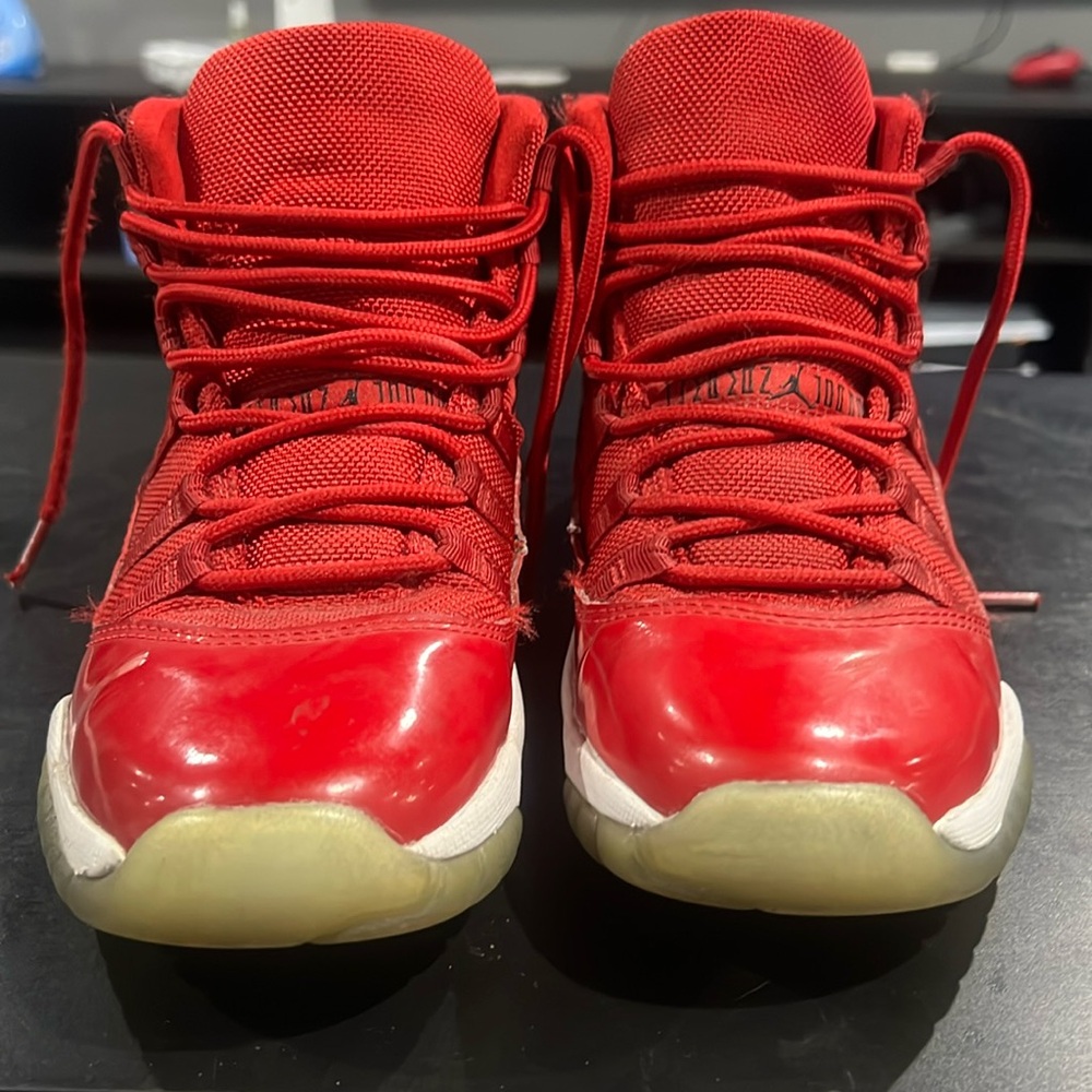 Red Jordan 11’s!